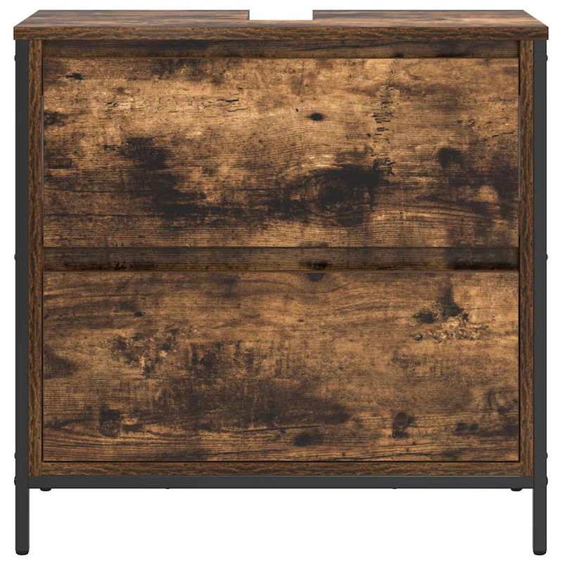 Casa si Gradina - Mobilier - Mobilier baie - Corpuri baie - Dulap pentru baie cu sertare stejar afumat 60x34,5x60 cm - Infinity.ro
