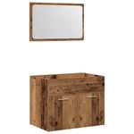 Casa si Gradina - Mobilier - Seturi de mobilier - Seturi baie - Set mobilier de baie, 2 piese, lemn vechi, lemn prelucrat - Infinity.ro