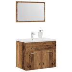 Casa si Gradina - Mobilier - Seturi de mobilier - Seturi baie - Set mobilier de baie, 2 piese, lemn vechi, lemn prelucrat - Infinity.ro