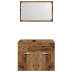 Casa si Gradina - Mobilier - Seturi de mobilier - Seturi baie - Set mobilier de baie, 2 piese, lemn vechi, lemn prelucrat - Infinity.ro