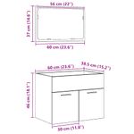 Casa si Gradina - Mobilier - Seturi de mobilier - Seturi baie - Set mobilier de baie, 2 piese, lemn vechi, lemn prelucrat - Infinity.ro