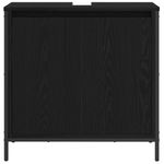 Casa si Gradina - Mobilier - Mobilier baie - Corpuri baie - Dulap pentru lavoar baie negru 60x34,5x60 cm - Infinity.ro