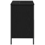 Casa si Gradina - Mobilier - Mobilier baie - Corpuri baie - Dulap pentru lavoar baie negru 60x34,5x60 cm - Infinity.ro