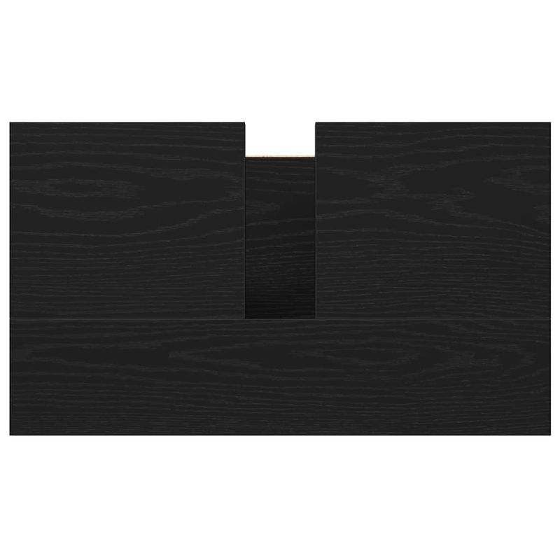 Casa si Gradina - Mobilier - Mobilier baie - Corpuri baie - Dulap pentru lavoar baie negru 60x34,5x60 cm - Infinity.ro