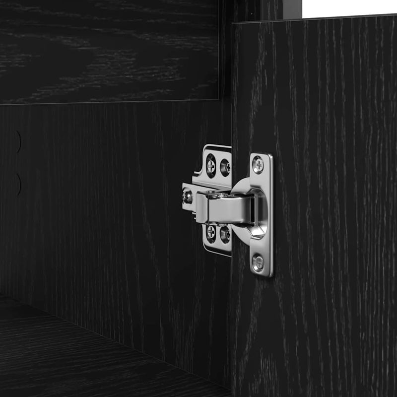 Casa si Gradina - Mobilier - Mobilier baie - Corpuri baie - Dulap pentru lavoar baie negru 60x34,5x60 cm - Infinity.ro