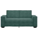 Casa si Gradina - Mobilier - Canapele si coltare - Canapele - Canapea cu 2 locuri, verde inchis, 140 cm, catifea - Infinity.ro