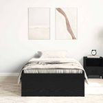 Casa si Gradina - Mobilier - Paturi si accesorii - Paturi - Cadru de pat fara saltea Stejar negru 90x200 cm Lemn prelucrat - Infinity.ro