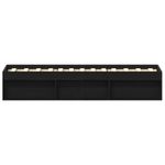 Casa si Gradina - Mobilier - Paturi si accesorii - Paturi - Cadru de pat fara saltea Stejar negru 90x200 cm Lemn prelucrat - Infinity.ro