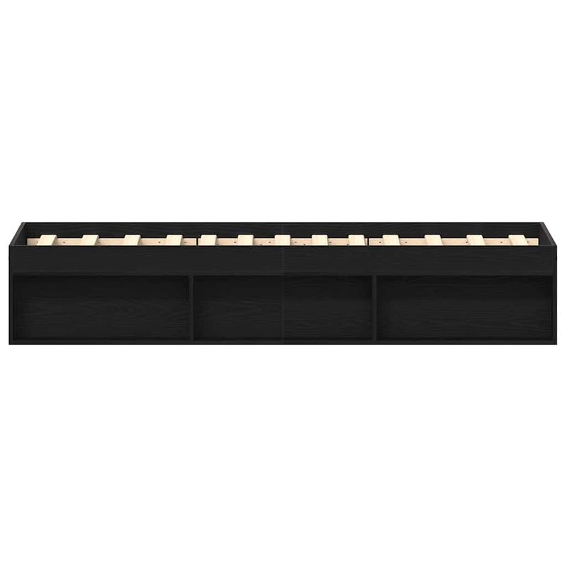 Casa si Gradina - Mobilier - Paturi si accesorii - Paturi - Cadru de pat fara saltea Stejar negru 90x200 cm Lemn prelucrat - Infinity.ro