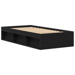 Casa si Gradina - Mobilier - Paturi si accesorii - Paturi - Cadru de pat fara saltea Stejar negru 90x200 cm Lemn prelucrat - Infinity.ro