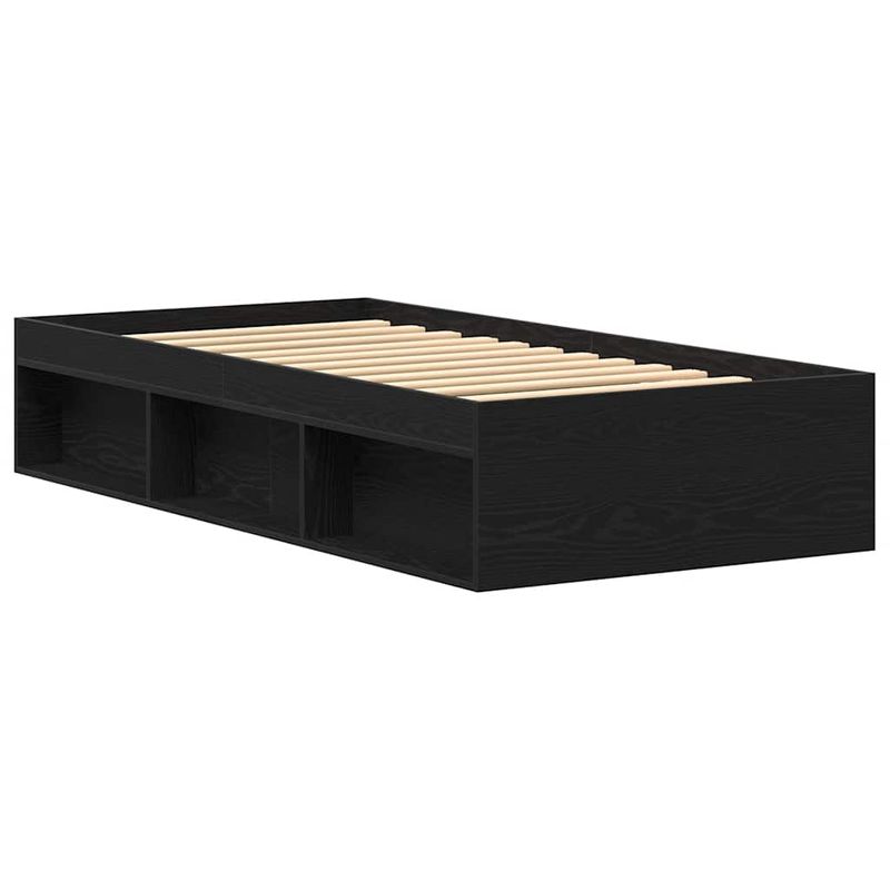 Casa si Gradina - Mobilier - Paturi si accesorii - Paturi - Cadru de pat fara saltea Stejar negru 90x200 cm Lemn prelucrat - Infinity.ro