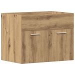 Casa si Gradina - Mobilier - Mobilier baie - Comode baie - Dulap chiuveta baie, stejar artizanal, 60x38,5x46 cm, lemn - Infinity.ro