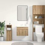 Casa si Gradina - Mobilier - Mobilier baie - Comode baie - Dulap chiuveta baie, stejar artizanal, 60x38,5x46 cm, lemn - Infinity.ro