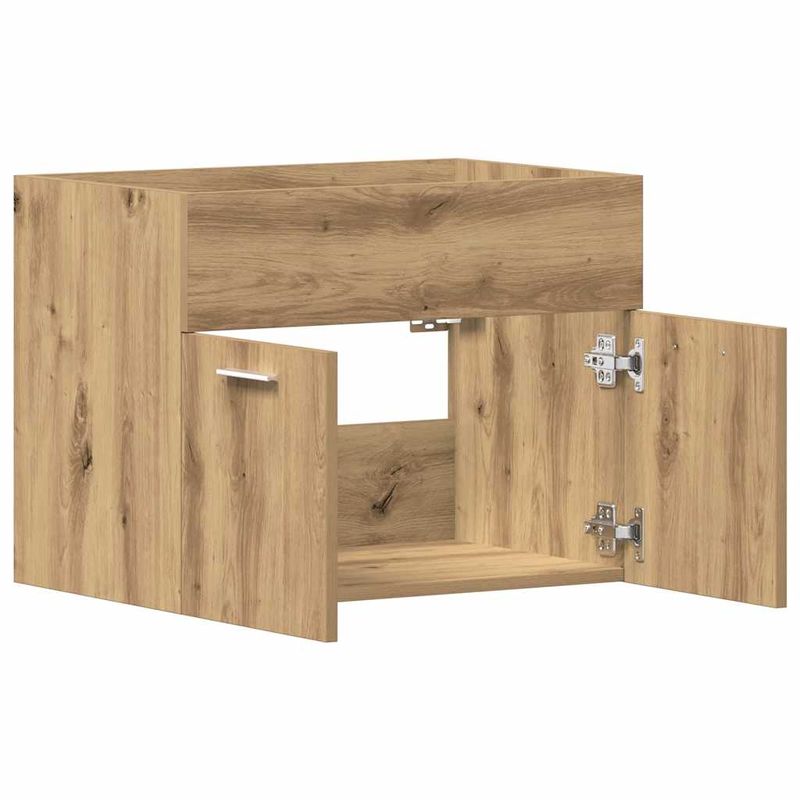 Casa si Gradina - Mobilier - Mobilier baie - Comode baie - Dulap chiuveta baie, stejar artizanal, 60x38,5x46 cm, lemn - Infinity.ro