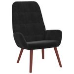 Casa si Gradina - Mobilier - Scaune si fotolii - Fotolii - Fotoliu de relaxare, negru, catifea - Infinity.ro