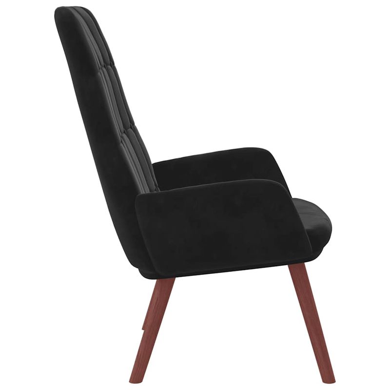 Casa si Gradina - Mobilier - Scaune si fotolii - Fotolii - Fotoliu de relaxare, negru, catifea - Infinity.ro