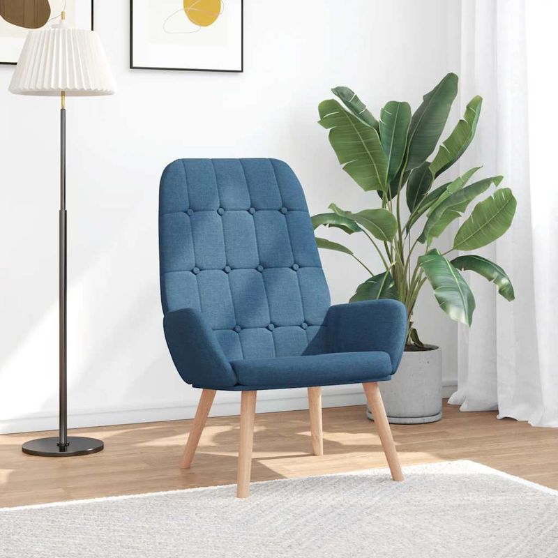 Casa si Gradina - Mobilier - Scaune si fotolii - Fotolii - Fotoliu de relaxare, albastru, material textil - Infinity.ro