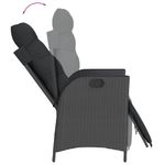 Casa si Gradina - Gradina si terasa - Mobilier exterior - Seturi mobila gradina - Set mobilier de gradina cu perne, 7 piese, negru, poliratan - Infinity.ro