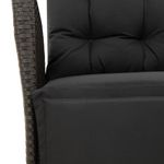 Casa si Gradina - Gradina si terasa - Mobilier exterior - Seturi mobila gradina - Set mobilier de gradina cu perne, 7 piese, negru, poliratan - Infinity.ro
