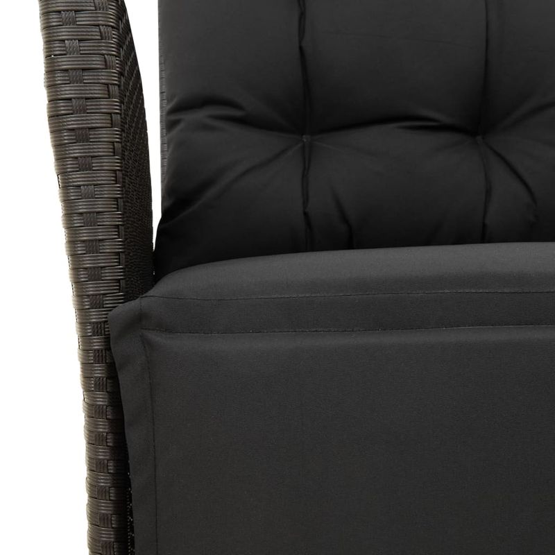 Casa si Gradina - Gradina si terasa - Mobilier exterior - Seturi mobila gradina - Set mobilier de gradina cu perne, 7 piese, negru, poliratan - Infinity.ro