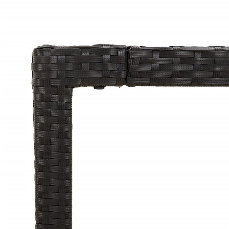 Casa si Gradina - Gradina si terasa - Mobilier exterior - Seturi mobila gradina - Set mobilier de gradina cu perne, 7 piese, negru, poliratan - Infinity.ro