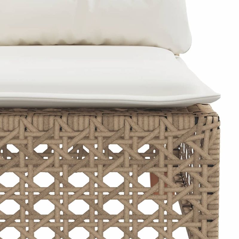 Casa si Gradina - Gradina si terasa - Mobilier exterior - Canapele si fotolii gradina - Canapea de colt de gradina cu perne, bej, poliratan - Infinity.ro