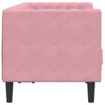 Casa si Gradina - Mobilier - Canapele si coltare - Canapele - Canapea Chesterfield cu pernute/2 locuri, roz, catifea - Infinity.ro