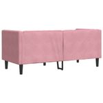 Casa si Gradina - Mobilier - Canapele si coltare - Canapele - Canapea Chesterfield cu pernute/2 locuri, roz, catifea - Infinity.ro
