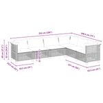 Casa si Gradina - Gradina si terasa - Mobilier exterior - Seturi mobila gradina - Set canapele de gradina cu perne, 6 piese, bej, poliratan - Infinity.ro
