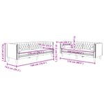 Casa si Gradina - Mobilier - Seturi de mobilier - Seturi living - Set canapele Chesterfield perne 2 piese maro piele intoarsa eco - Infinity.ro
