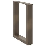Casa si Gradina - Mobilier - Feronerie si accesorii mobila - Picioare pentru masuta cafea in forma U 2 buc Otel natural Otel - Infinity.ro