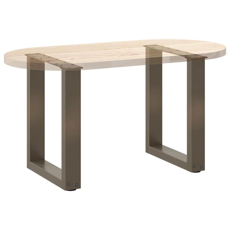 Casa si Gradina - Mobilier - Feronerie si accesorii mobila - Picioare pentru masuta cafea in forma U 2 buc Otel natural Otel - Infinity.ro