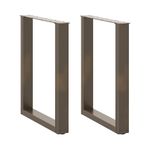 Casa si Gradina - Mobilier - Feronerie si accesorii mobila - Picioare pentru masa in forma de U 2 buc Otel natural Otel - Infinity.ro