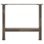 Casa si Gradina - Mobilier - Feronerie si accesorii mobila - Picioare masuta de cafea otel natural 2 buc 50x(42-43) cm otel - Infinity.ro