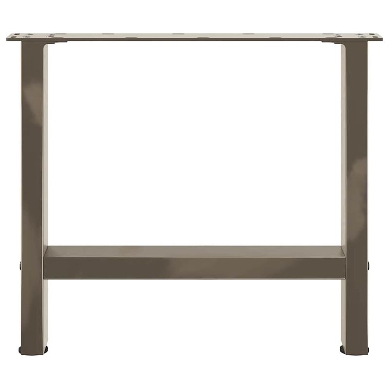 Casa si Gradina - Mobilier - Feronerie si accesorii mobila - Picioare masuta de cafea otel natural 2 buc 50x(42-43) cm otel - Infinity.ro