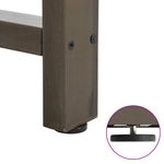 Casa si Gradina - Mobilier - Feronerie si accesorii mobila - Picioare masuta de cafea otel natural 2 buc 50x(42-43) cm otel - Infinity.ro