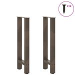 Casa si Gradina - Mobilier - Feronerie si accesorii mobila - Picioare masuta de cafea Otel natural 2 buc 28x(72-73) cm Otel - Infinity.ro