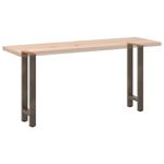 Casa si Gradina - Mobilier - Feronerie si accesorii mobila - Picioare masuta de cafea Otel natural 2 buc 28x(72-73) cm Otel - Infinity.ro
