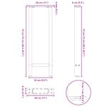 Casa si Gradina - Mobilier - Feronerie si accesorii mobila - Picioare masuta de cafea Otel natural 2 buc 28x(72-73) cm Otel - Infinity.ro