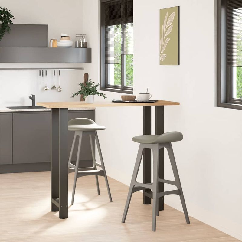 Casa si Gradina - Mobilier - Feronerie si accesorii mobila - Picioare masuta de cafea Antracit 2 buc 40x(110-111)cm Otel - Infinity.ro
