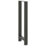 Casa si Gradina - Mobilier - Feronerie si accesorii mobila - Picioare masuta de cafea Antracit 2 buc 40x(110-111)cm Otel - Infinity.ro