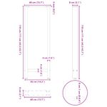 Casa si Gradina - Mobilier - Feronerie si accesorii mobila - Picioare masuta de cafea Antracit 2 buc 40x(110-111)cm Otel - Infinity.ro