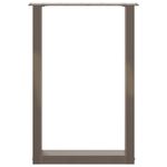 Casa si Gradina - Mobilier - Feronerie si accesorii mobila - Picioare pentru masa in forma de U 2 buc Otel natural Otel - Infinity.ro