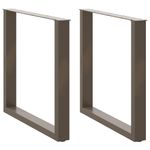 Casa si Gradina - Mobilier - Feronerie si accesorii mobila - Picioare pentru masa in forma de U 2 buc Otel natural Otel - Infinity.ro