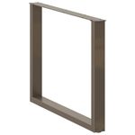 Casa si Gradina - Mobilier - Feronerie si accesorii mobila - Picioare pentru masa in forma de U 3 buc Otel natural Otel - Infinity.ro