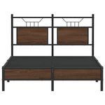 Casa si Gradina - Mobilier - Paturi si accesorii - Paturi - Cadru pat fara saltea stejar maro 120x200 cm, lemn prelucrat - Infinity.ro