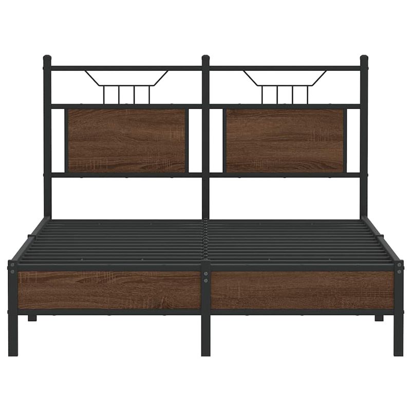 Casa si Gradina - Mobilier - Paturi si accesorii - Paturi - Cadru pat fara saltea stejar maro 120x200 cm, lemn prelucrat - Infinity.ro
