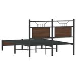 Casa si Gradina - Mobilier - Paturi si accesorii - Paturi - Cadru pat fara saltea stejar maro 120x200 cm, lemn prelucrat - Infinity.ro