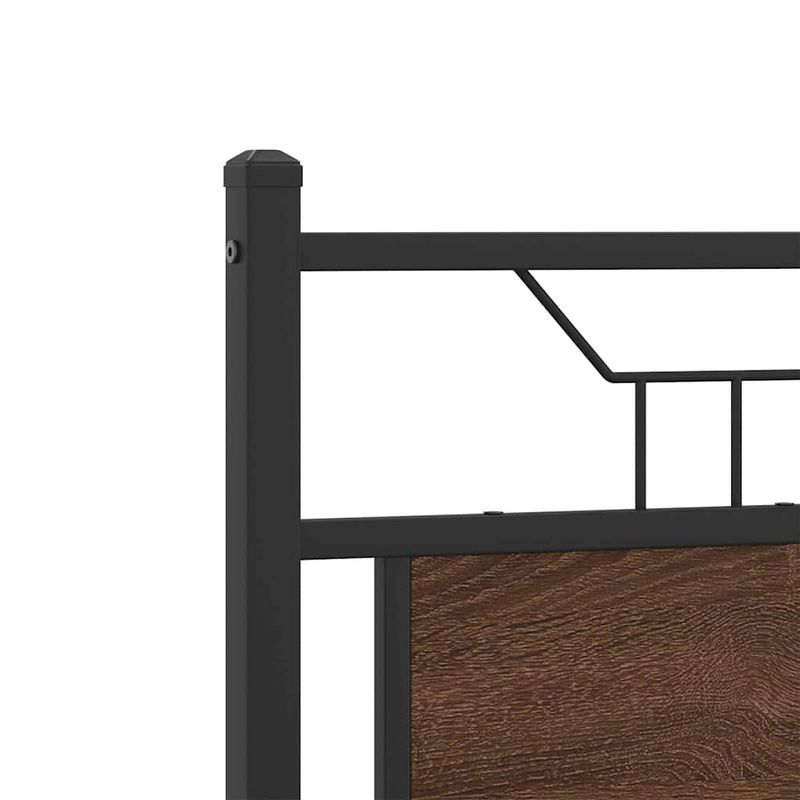 Casa si Gradina - Mobilier - Paturi si accesorii - Paturi - Cadru pat fara saltea stejar maro 120x200 cm, lemn prelucrat - Infinity.ro