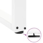 Casa si Gradina - Mobilier - Feronerie si accesorii mobila - Picioare pentru masuta de cafea in forma de U 2 buc Alb Otel - Infinity.ro